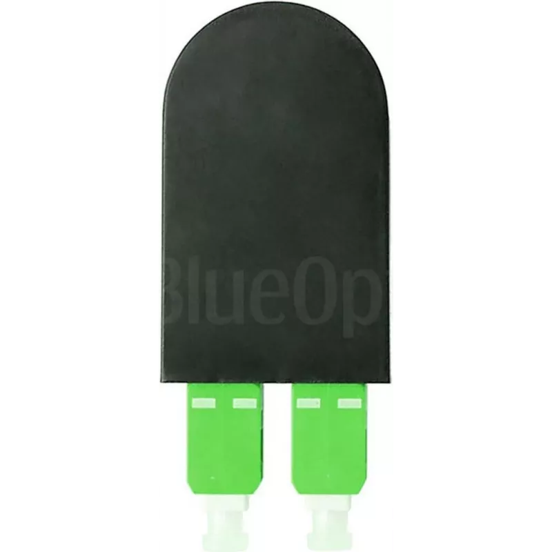 BLUELAN BlueOptics optický loopback adaptér OM5 50/125µm multimode SC/UPC duplex limetkovozelený keramická ferula -40°C až +85°C (BOLBSCOM5)