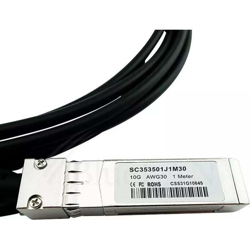 BlueLAN PSF1PXA3M-BL 10GBASE-CR pasívny SFP+ direct attach kábel, 3 m, AWG30, modrý