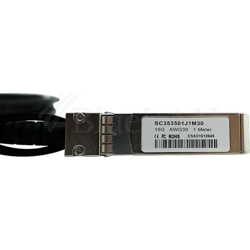 BlueLAN PSF1PXA3M-BL 10GBASE-CR pasívny SFP+ direct attach kábel, 3 m, AWG30, modrý