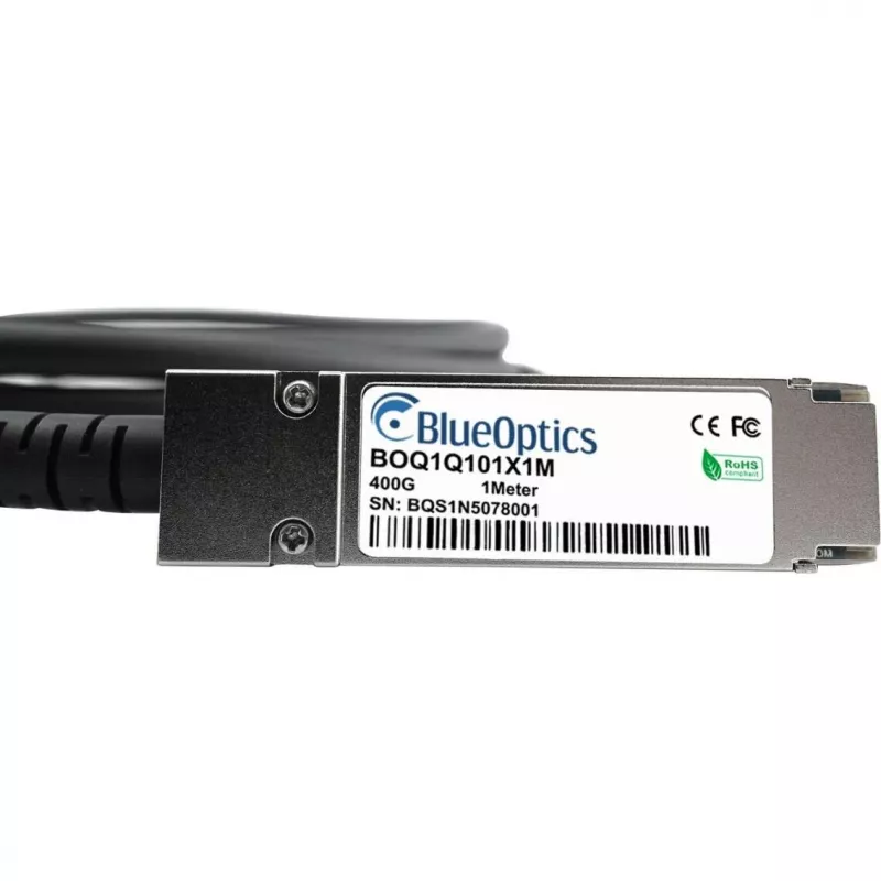 BlueLAN pasívny QSFP112 Direct Attach kábel, 400GBASE Ethernet, Infiniband, 1 meter (BOQ1Q101X1M-BL)