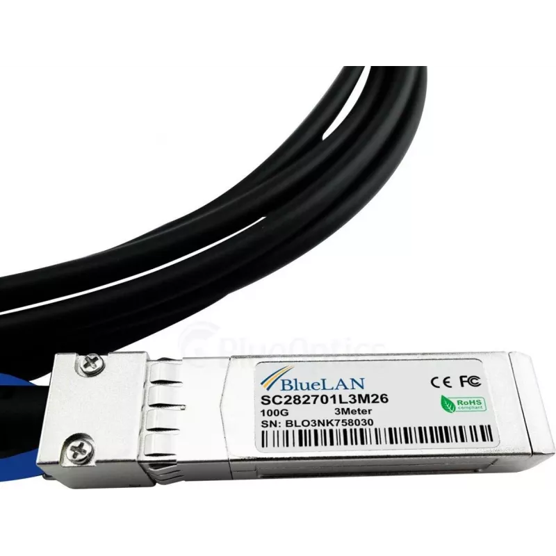 BlueOptics 02311MNX kompatibilný s BlueLAN QSFP28 DAC kábel 1m 02311MNX-BL