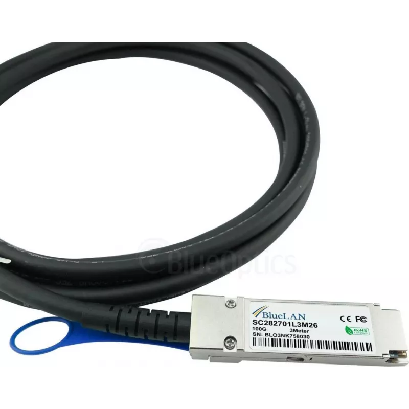 BlueOptics 02311MNX kompatibilný s BlueLAN QSFP28 DAC kábel 1m 02311MNX-BL
