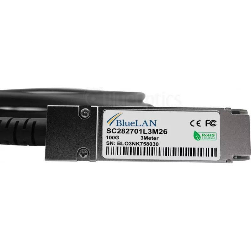 BlueOptics 02311MNX kompatibilný s BlueLAN QSFP28 DAC kábel 1m 02311MNX-BL