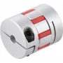 Reely tuhá hriadeľová spojka pre 6 mm hriadeľ, vonkajší priemer 30 mm, hliník, strieborná (RE-8660205)