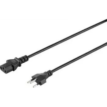 Sygonix SY-5042720 IEC C13 napájací kábel, CEE 7/7 zahnutý Schuko konektor samec na IEC C13 konektor samica, 2 m, čierny