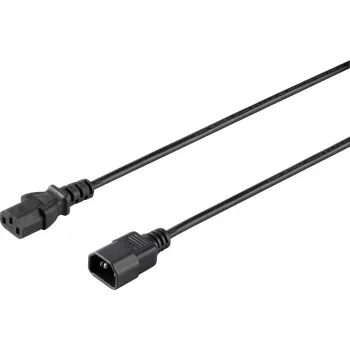 Sygonix SY-5042726 IEC C14 na C13 napájací kábel 0,5 m čierny
