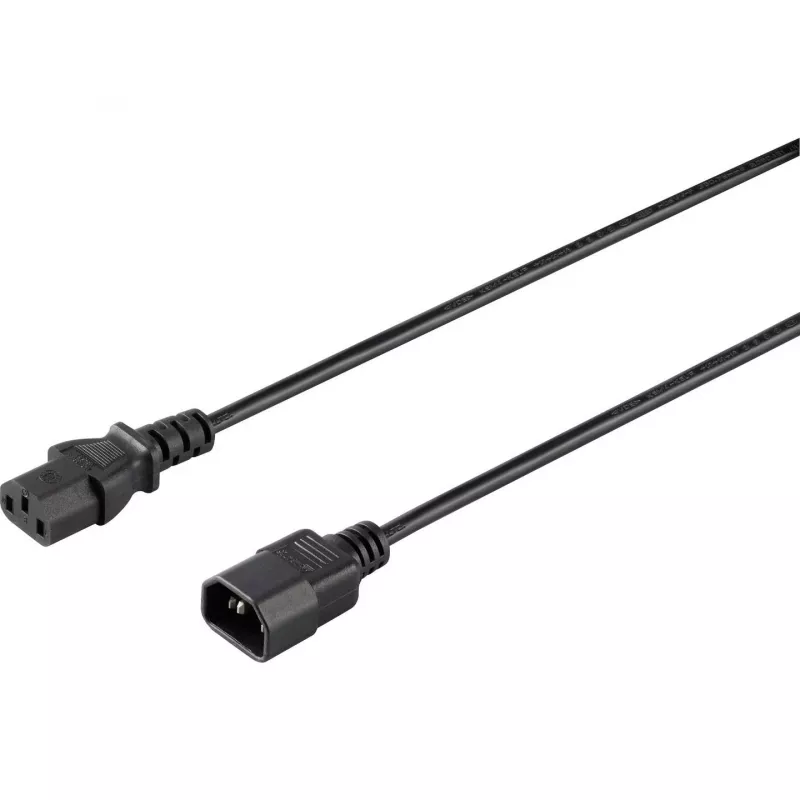 Sygonix SY-5042726 IEC C14 na C13 napájací kábel 0,5 m čierny