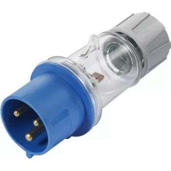 Sygonix SY-5871534 CEE-CARA konektor samec 32 A 3-pólový 230 V/AC IP44 transparentný