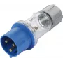 Sygonix SY-5871534 CEE-CARA konektor samec 32 A 3-pólový 230 V/AC IP44 transparentný