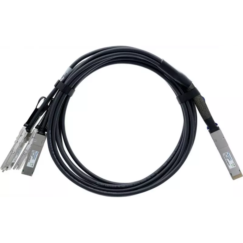 BlueLAN QDD-4X100G-2M-BL s Juniper kompatibilný 400G QSFP-DD Breakout-DAC kábel 2m AWG26