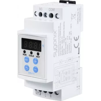 Sygonix SY-5984674 teplotný spínač na lištu -20 až +100 °C pre vykurovanie a chladenie