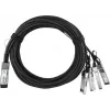 BlueLAN 40G QSFP+ na 4x10G SFP+ pasívny Direct-Attach-Breakout kábel, 5m, 26 AWG, NVIDIA L45593-D178-B50 kompatibilný L45593-D178-B50-BL
