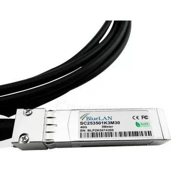BlueLAN 40G QSFP+ na 4x10G SFP+ pasívny Direct-Attach-Breakout kábel, 5m, 26 AWG, NVIDIA L45593-D178-B50 kompatibilný L45593-D178-B50-BL