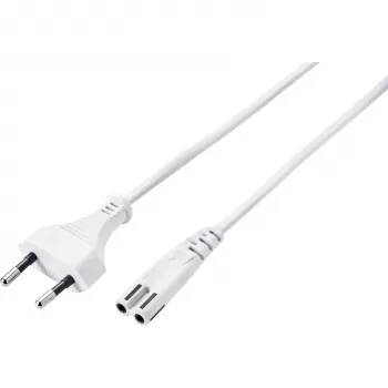 Sygonix SY-5044218 napájací kábel biely 1,8m Schuko na Schuko 16A