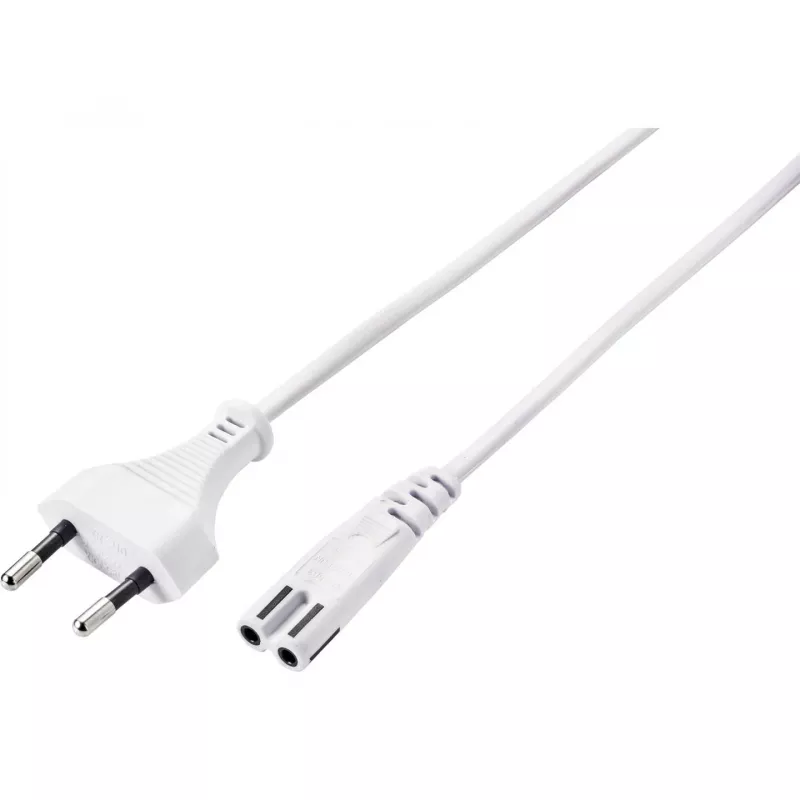 Sygonix SY-5044218 napájací kábel biely 1,8m Schuko na Schuko 16A
