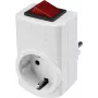 Sygonix SY-5045292 spínateľný Schuko adaptérový konektor biely