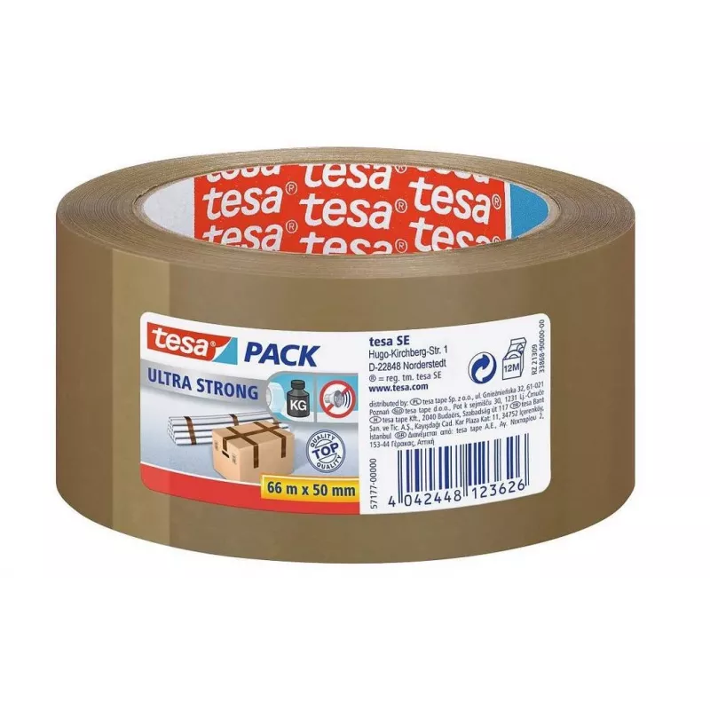 tesa ULTRA STRONG 57177 baliaca páska hnedá 66 m x 50 mm 6 roliek