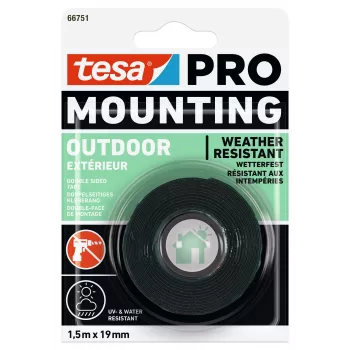 tesa Montage PRO Outdoor 66751-00000-00 transparentná montážna páska 1,5 m x 19 mm