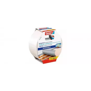 Tesa 55731 odnímateľná sada lepiacej pásky na podlahové krytiny, 10 m x 50 mm, 6 roliek, transparentná 55731-00500-11