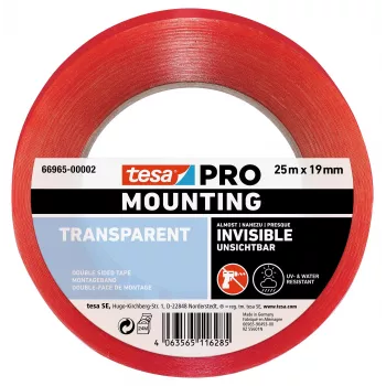 tesa Montage PRO transparentná montážna páska 25 m x 19 mm 66965-00002-00