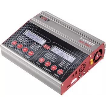 Reely V-Charge 200 Duo multifunkčná nabíjačka 12V, 230V 10A pre NiMH, LiPo, LiIon, LiHV, olovo-vápenaté, olovo-kyselinové (RE-7764834)