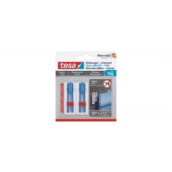 tesa 77778 lepiace klince pre tapety & omietky, 1 kg na klinec, biele, 6 kusov