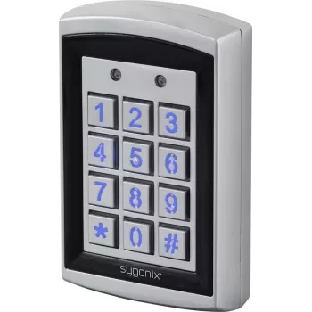 Sygonix SY-6428612 RFID kódová klávesnica s podsvietenými tlačidlami, montáž na povrch, 12/24 V DC/AC, IP66