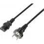 Sygonix SY-5243890 napájací kábel, čierny, 5 m