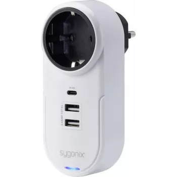 Sygonix SY-4512996 medziadaptér s USB, biela