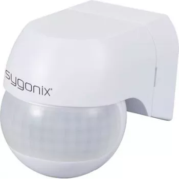 Sygonix SY-6733024 nástenný PIR pohybový senzor 360° 180° relé biely