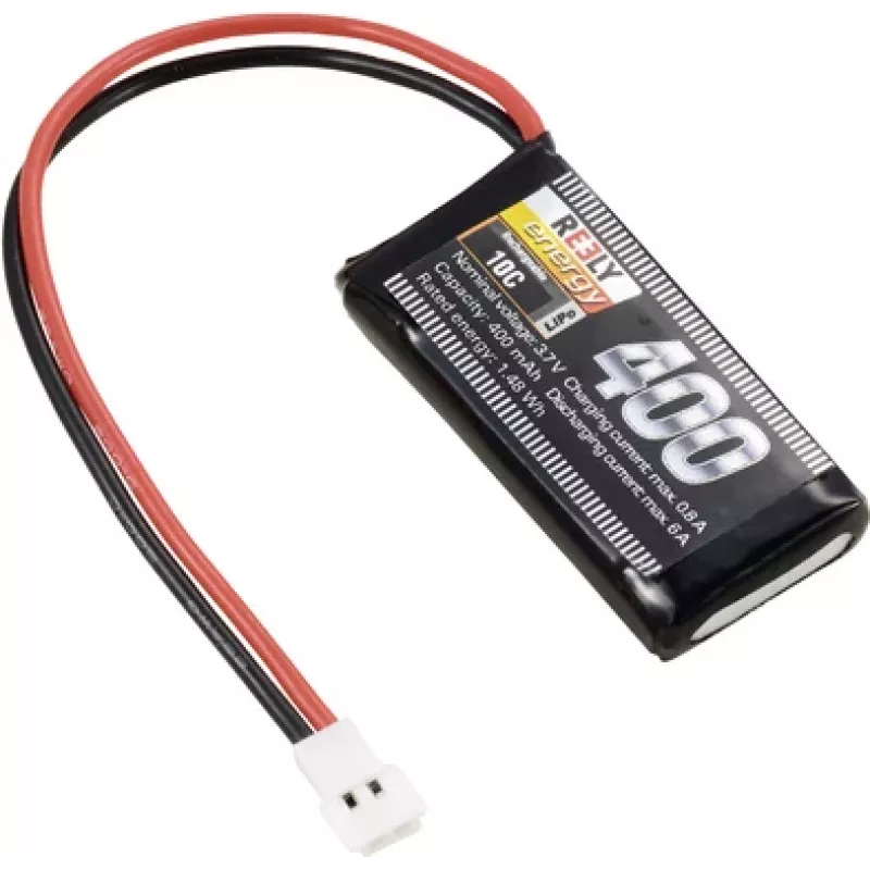 Reely LiPo batériový pack 3,7V 400mAh 1S 10C Softcase plochý konektor RE-7845951
