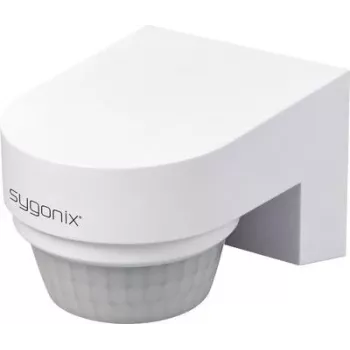 Sygonix SY-6733030 Nástenný PIR detektor pohybu 240° relé biely