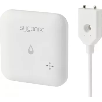 Sygonix SY-6735646 Wi-Fi detektor vody s ovládaním cez aplikáciu, interným a externým senzorom, 85 dB alarm, na batérie