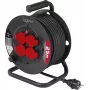 Sygonix SY-10236129 káblový navijak čierny Schuko konektor samec 25m 4 zásuvky