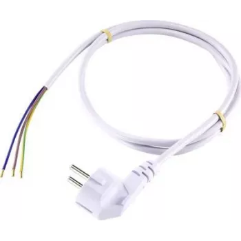 Sygonix SY-5043486 Napájací kábel CEE 7/7 na IEC C13 biely 1,5 m