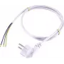 Sygonix SY-5043486 Napájací kábel CEE 7/7 na IEC C13 biely 1,5 m