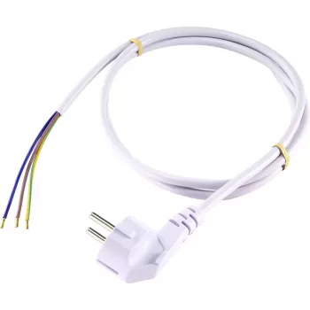 Sygonix SY-5043486 Napájací kábel CEE 7/7 na IEC C13 biely 1,5 m