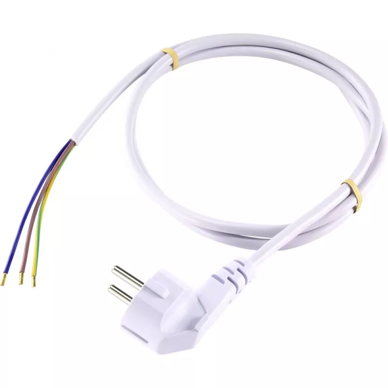 Sygonix SY-5043486 Napájací kábel CEE 7/7 na IEC C13 biely 1,5 m