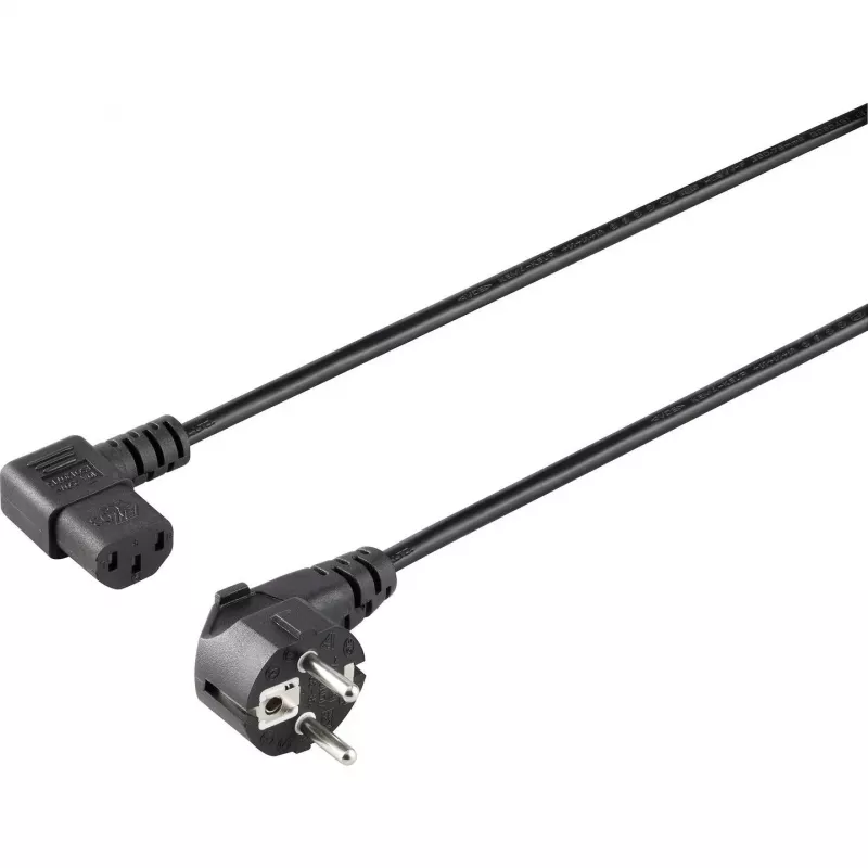 Sygonix SY-5042718 Kábel pre studené zariadenia CEE 7/7 na IEC C13, 1,5 m, čierny