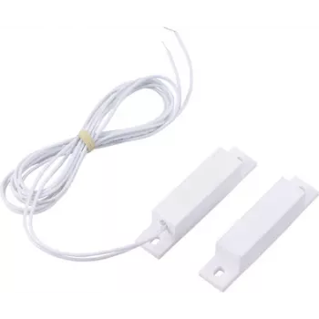 Sygonix SY-6056896 Magnetický kontakt NC 24 V/DC biely pre dvere/okná max. 15 mm