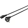 Sygonix SY-5043450 IEC C13 Napájací kábel, CEE 7/7 na IEC C13, 3 m, čierny