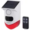 Sygonix Mini alarmový systém biely červený s LED PIR pohybovým senzorom a diaľkovým ovládačom (SY-6515320)