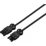 Sygonix SY-6676360 predlžovací kábel čierny 1,5 m Schuko