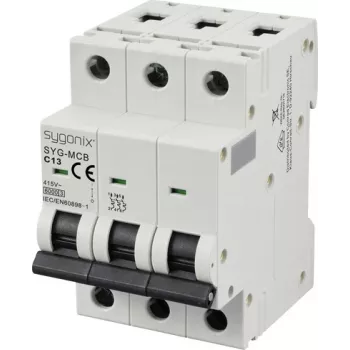 Sygonix SY-6441082 3-pólový istič, charakteristika C, 13 A, 415 V AC, 6 kA