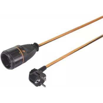 Sygonix SY-5597568 Predlžovací kábel 16 A čierny, oranžový 5 m uzamykateľný