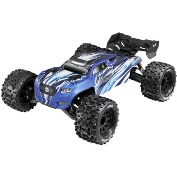 Reely Thor modrá uhlíkový motor 1:10 RC Monster Truck 4WD RTR 2,4GHz s batériou, nabíjačkou, batériami do vysielača RE-8597610