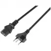 Sygonix SY-5243896 Napájací kábel CEE 7/7 na IEC C13 zahnutý 5 m čierny