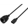Sygonix SY-7154200 predlžovací napájací kábel IEC C14 na C13 0,30 m čierny
