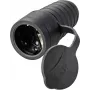 Sygonix SY-5806882 Schuko spojka guma 250 V/AC čierna IP44