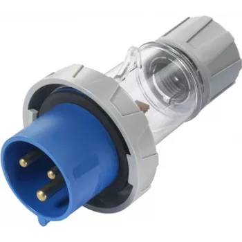 Sygonix SY-5873150 CEE karavanový konektor samec 32 A 3-polový 230 V/AC IP67 transparentný